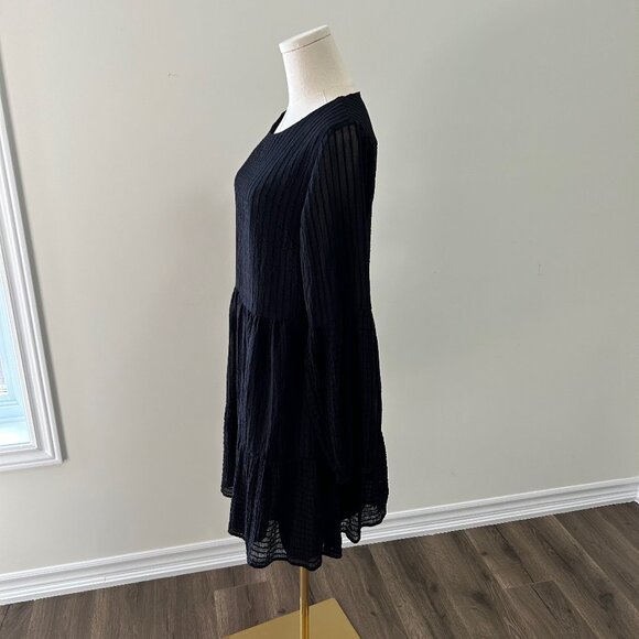 EUC MINKPINK Lylah Long Sleeve Dress in Black, Relaxed Fit, Size Large - Picture 4 of 16